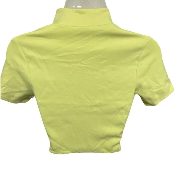 Good American Womens Small Compression Scuba Swim Crop Top in Key Lime.  NWT - Picture 3 of 6